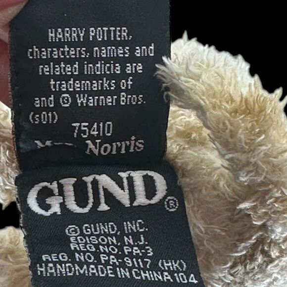 Harry Potter Mrs. Norris Argus Filch's Tabby Cat Small Plush by Gund #75410 No - Picture 8 of 8